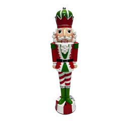 Battery Operated Musical Nutcracker w/ Stripe Legs
