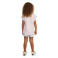 Girls &#40;4-6x&#41; adidas&#174; Short Sleeve Logo Tee & Marbled Shorts Set - image 2