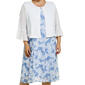 Plus Size Perceptions 2pc. Ruffle Sleeve Lace Jacket Dress - image 4