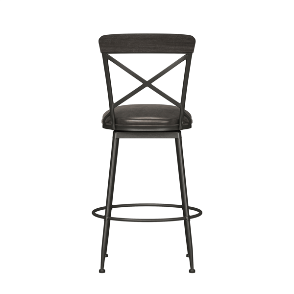 HH2 Home Decker Commercial Grade Metal Bar Height Swivel Stool