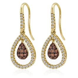 Le Vian&#40;R&#41; Chocolatier&#40;R&#41; Honey Gold&#40;tm&#41; & Diamond Hook Earrings