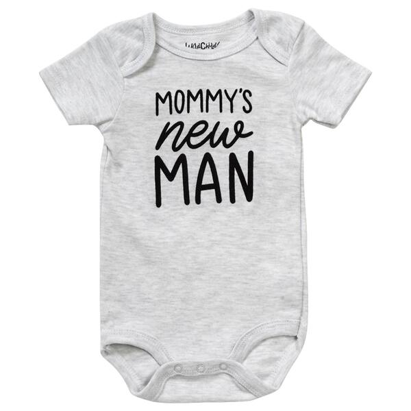 Baby Boy &#40;NB-9M&#41; Wild Child Mommy''s New Man Bodysuit - image 