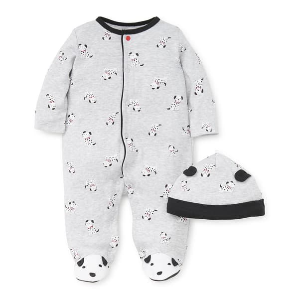 Baby Boy &#40;NB-9M&#41; Little Me&#174; Dalmatian Footie Sleeper w/Hat