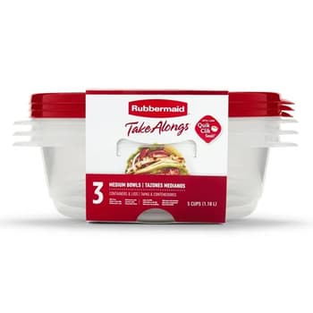 Rubbermaid TakeAlongs 3pk. 5 Cup Bowls - Boscov's