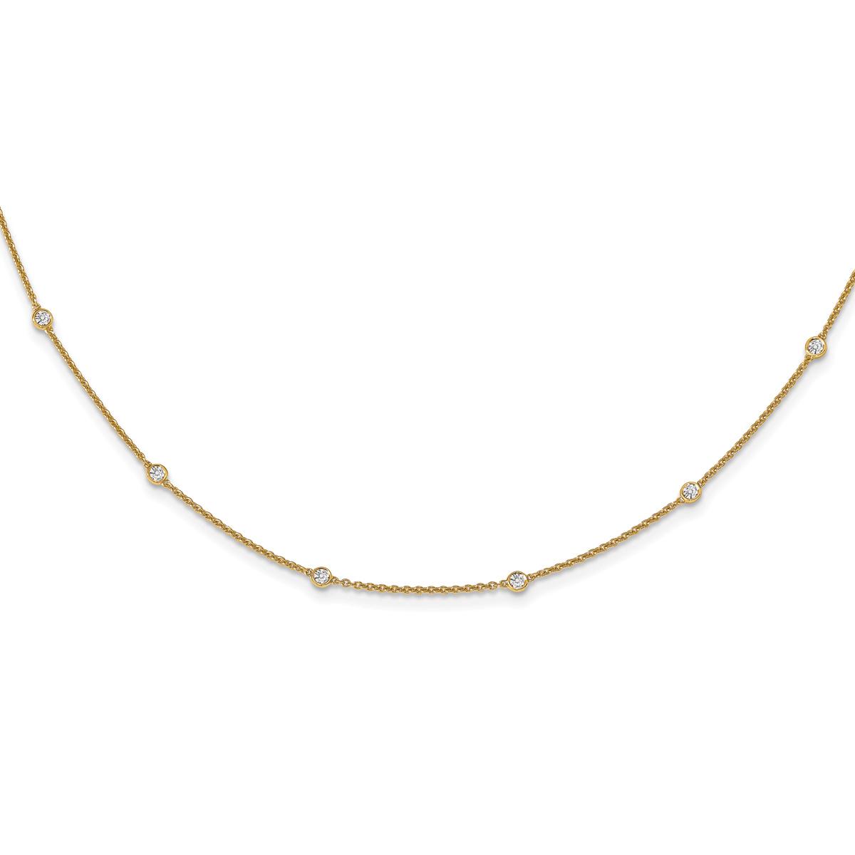 Diamond Classics™ 14kt. Gold Diamond Cable Necklace