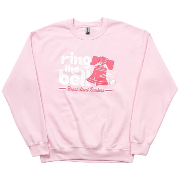 Mens Ring The Bell Broad Street Bombers Sweatshirt - Pink - image 