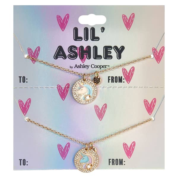 Kids Lil Ashley Gold-Tone Best Friends Unicorn Necklace Set