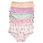Toddler Girl Poppy & Clay Floral Be Peaceful 5pk. Briefs-Pink - image 1