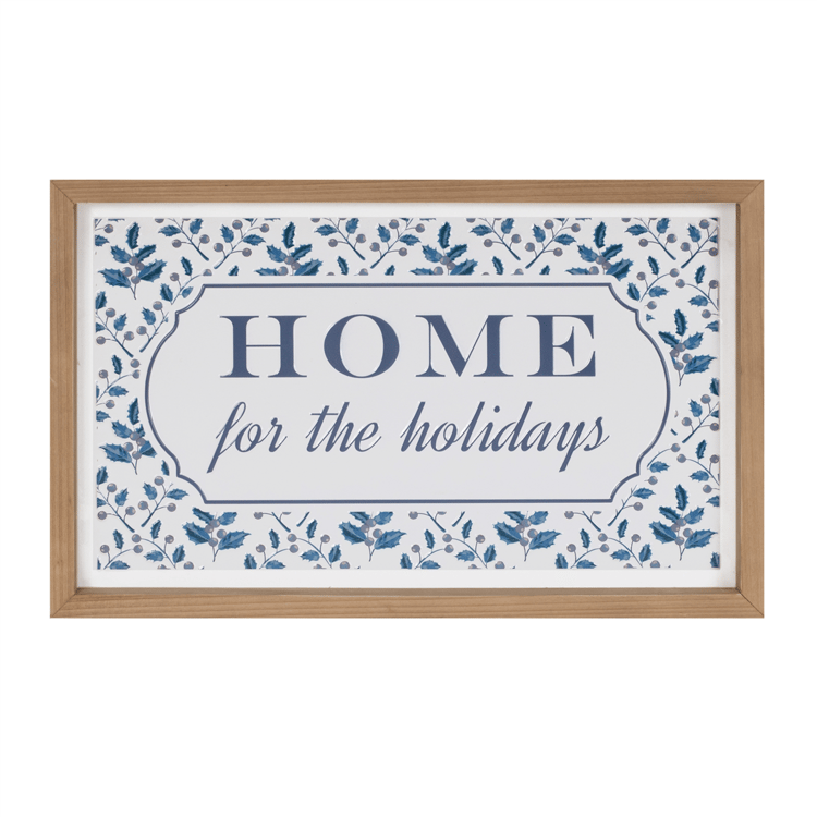 Melrose 15.5in. Framed Home for the Holidays Sign