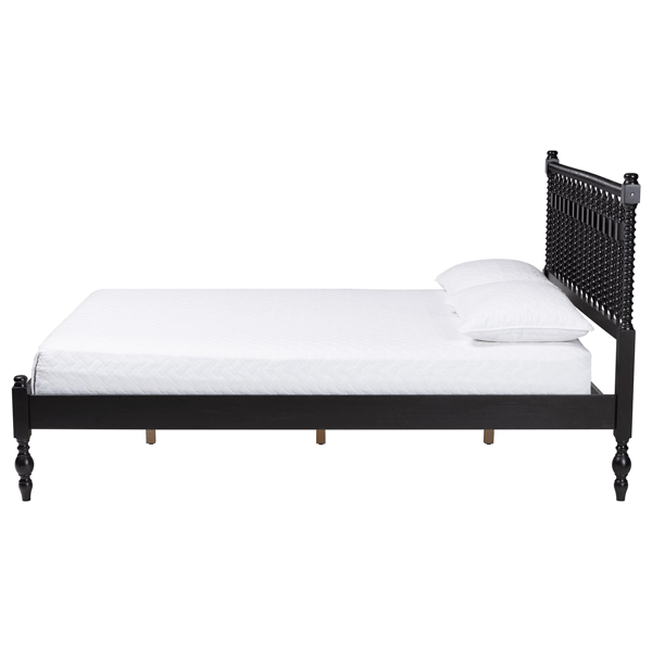 Baxton Studio Callison Spindle Farmhouse Platform Full Bed