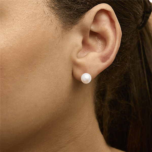 Haus of Brilliance 14kt. White Gold 6.5-7mm Pearl Stud Earrings
