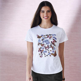 Petite Architect&#40;R&#41; Short Sleeve Butterfly Tee