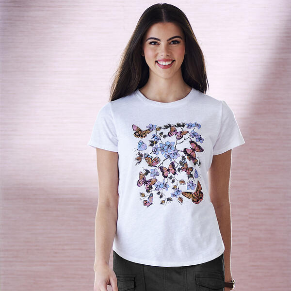 Petite Architect&#40;R&#41; Short Sleeve Butterfly Tee - image 