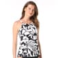 Womens Beach House Aloha Spirit Pique Blair Tankini Swim Top - image 1
