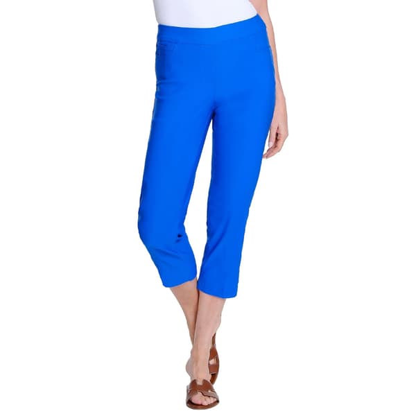 Womens Multiples Pull-On V-Ladder Fine Line Cropped Pants - image 