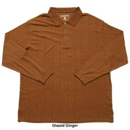 Mens Big & Tall Architect® Long Sleeve Solid I-lock Polo