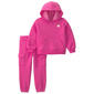 Toddler Girl Carter''s(R) You Go Girl Heart Pink Hoodie & Pants Set - image 1