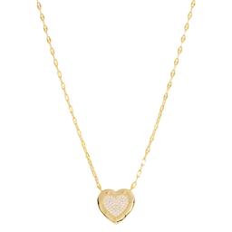 Athra 14kt. Gold over Brass Heart Pendant Necklace