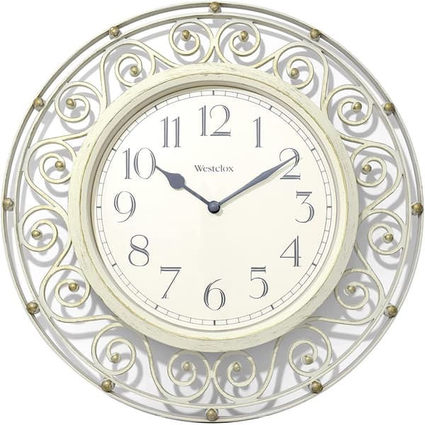 Westclox 12in. Antique White Wall Clock Boscov's