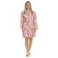 Womens Absolutely Famous Long Sleeve Print Notch Neck Tier Dress - image 1