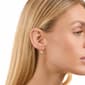 Athra 14kt. Gold over Brass Round CZ Drop Earrings - image 3
