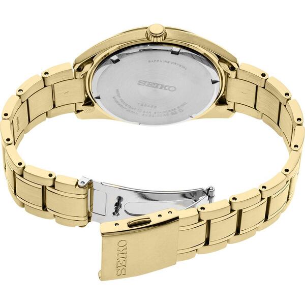 Mens Seiko Essentials Gold Stainless Steel Watch - SUR314