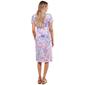 Womens Due Time Short Sleeve V-Neck Midi Maternity Dress -Tie Dye - image 2