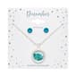 December Birthstone Shaker Necklace & Earrings Set - image 2
