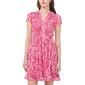 Petite MSK Short Sleeve Floral Chiffon Pintuck Dress - image 1