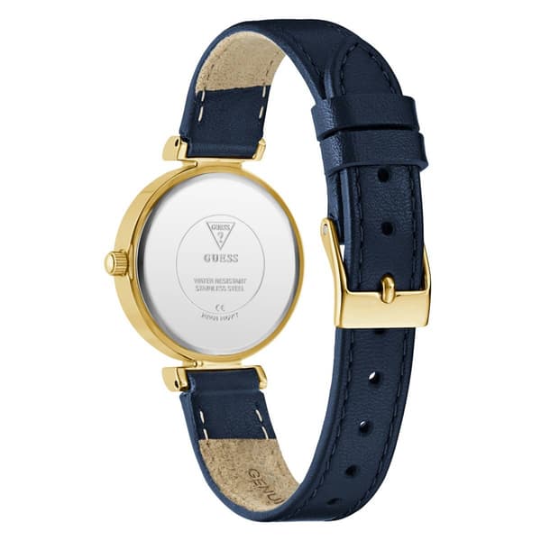 Womens GUESS Gold-Tone Crystal Watch - GW0614L5