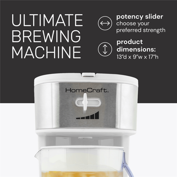 Home Craft 3qt. Café'' Ice Iced Coffee and Tea Brewing System