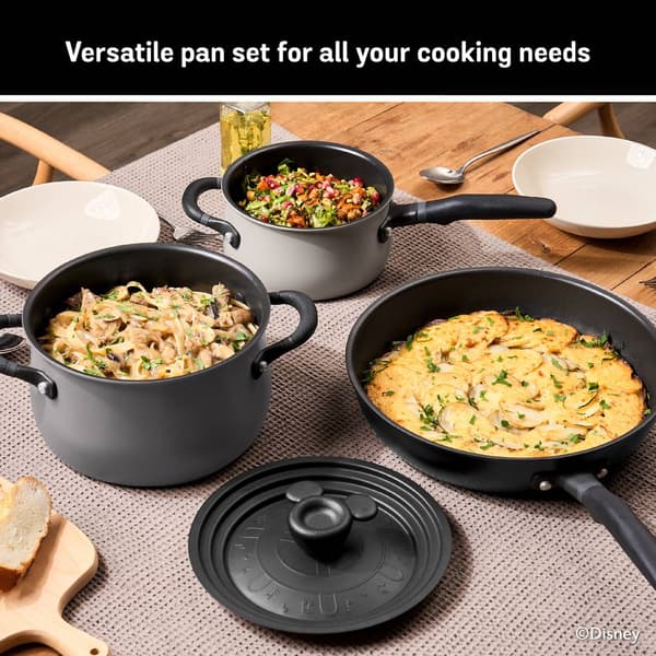 Disney 4pc. Steamboat Willie Nonstick Induction Cookware Set