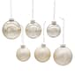 Kurt S. Adler Shiny & Matter Platinum Mercury Glass Ornament Set - image 2