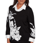 Womens Alfred Dunner Barcelona Floral Two In One Sweater - image 5