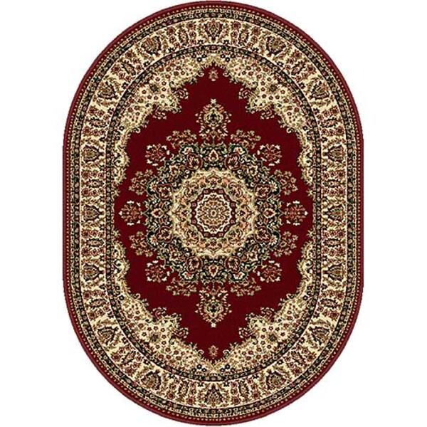 Tayse Sensation Fiona Oval Area Rug - Red - image 
