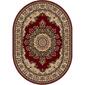 Tayse Sensation Fiona Oval Area Rug - Red - image 1