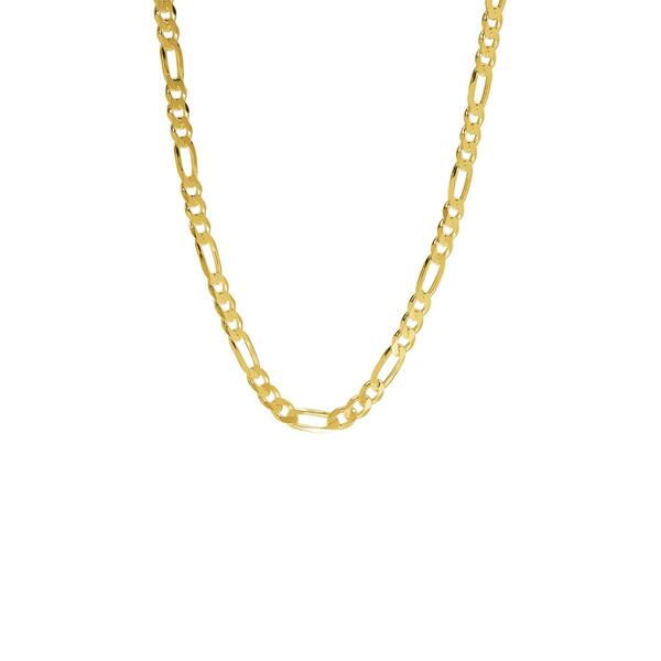 18in. Vermeil Sterling Silver Figaro Chain Necklace - image 