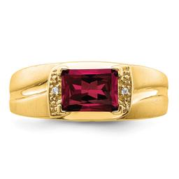 Mens Gentlemen’s Classics™ 14kt. Gold 2ctw. Ruby & Diamond Ring