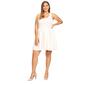 Plus Size White Mark Crystal Fit & Flare Dress - image 1