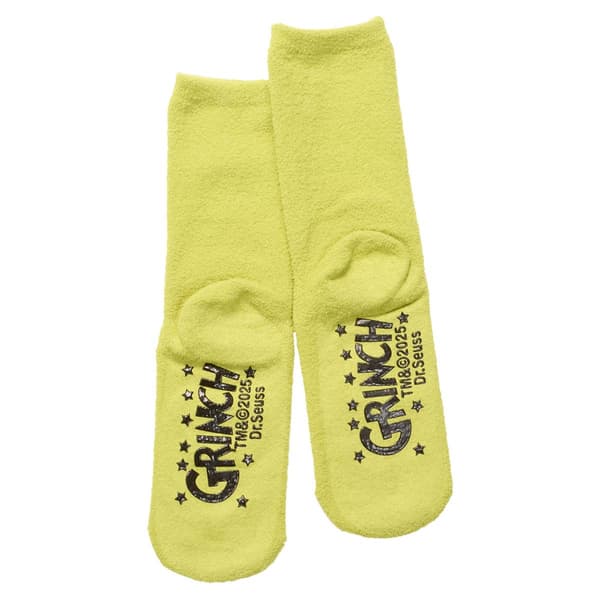 Kids Holiday Traditions Grinch Gripper Slipper Socks
