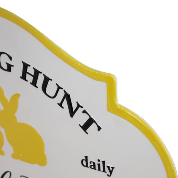 Northlight Seasonal Easter Egg Hunt Vintage-Style Metal Wall Sign