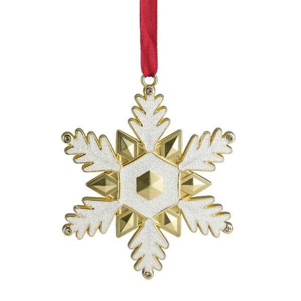 Northlight Seasonal 3.5in. Gold Snowflake Christmas Ornament - image 