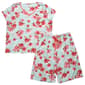 Petite Karen Neuburger Floral Toss Scoop Neck Bermuda Pajama Set - image 1