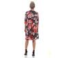 Womens 24/7 Comfort Apparel Floral 3/4 Sleeve Fit & Flare Dress - image 3