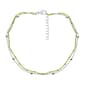 Barefootsies Gold & Silver Plated Aqua Bead Double Strand Anklet - image 1
