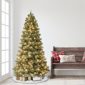 Puleo International 6.5ft. Pre-Lit Oklahoma Pine Christmas Tree - image 3