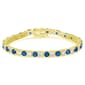 Gianni Argento Lab Grown Sapphire Round Tennis Bracelet - image 1
