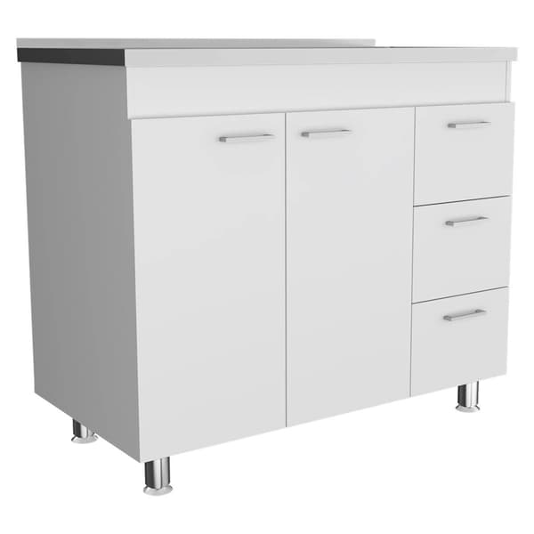 FM FURNITURE Darien White Base Cabinet - image 