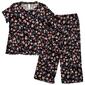 Womens Jessica Simpson Romantic Bows Lettuce Edge Pajama Set - image 1