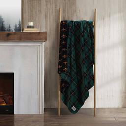Eddie Bauer Capitol Hill Plush-Fleece Reversible Throw